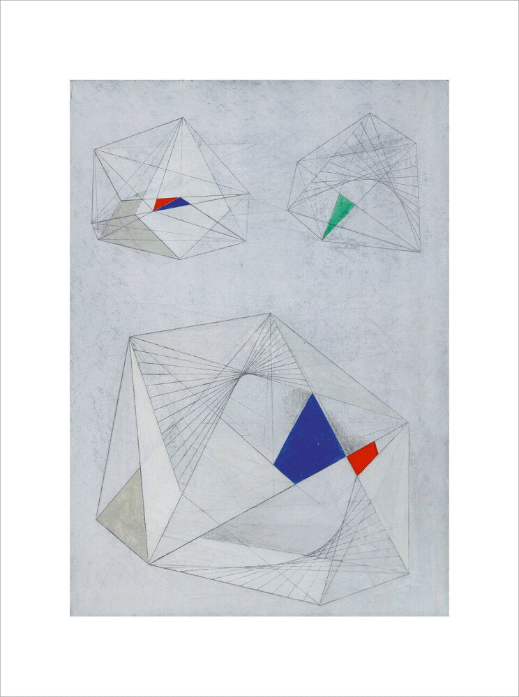 Drawing for Sculpture with Colour (art print, extra large, unframed)
