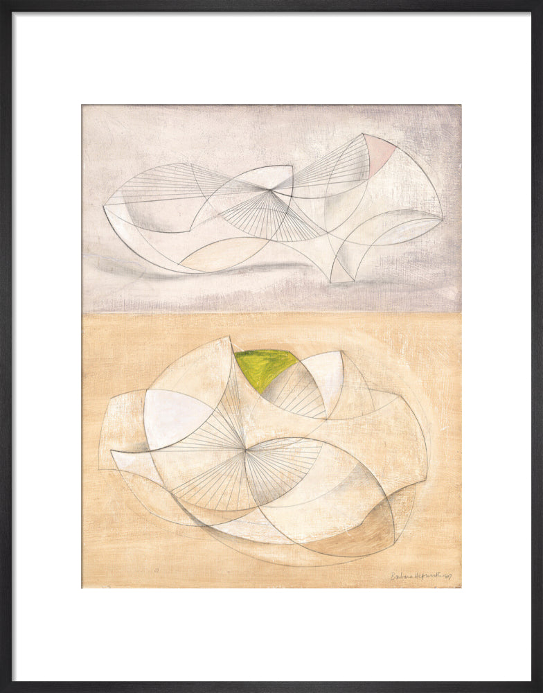 Curved forms (art print, medium, black)