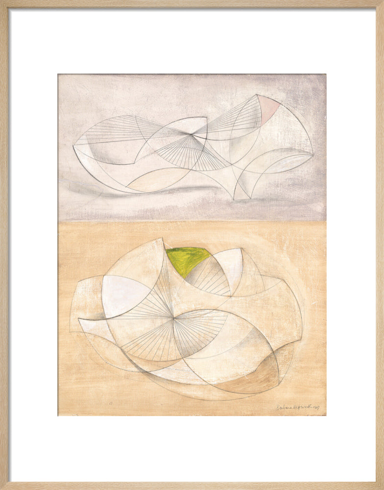 Curved forms (art print, medium, natural)