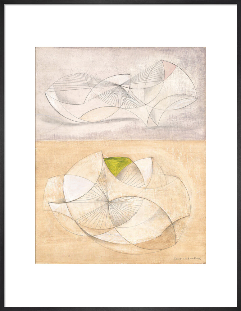 Curved forms (art print, large, black)