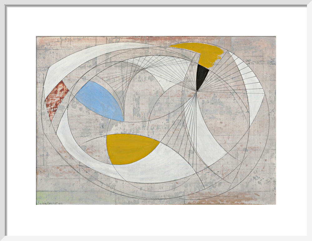 Oval Form (art print, medium, white)
