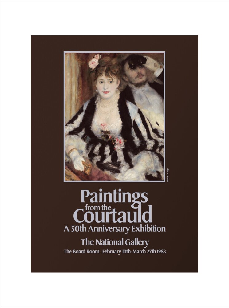 Poster for Paintings from the Courtauld: A 50th Anniversary Exhibtion at the National Gallery 1983 (art print, extra large, unframed)