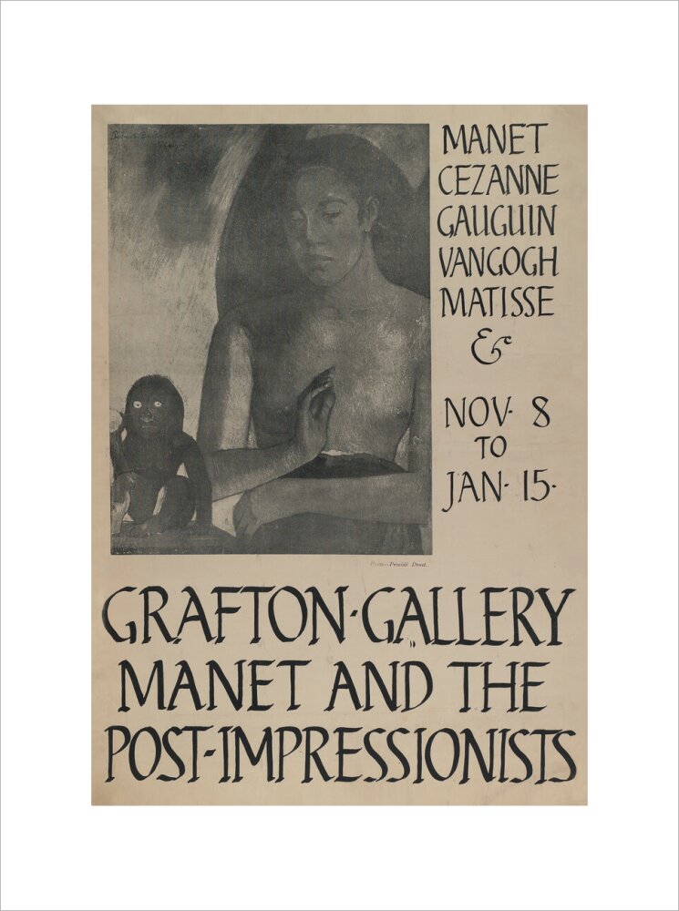 Poster for Manet and the Post-Impressionists Grafton Gallery, 1910 (art print, extra large, unframed)