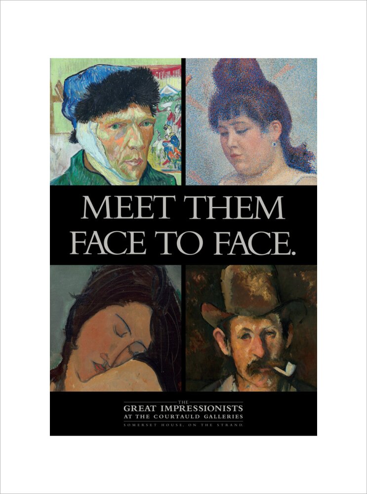 Poster for The Great Impressionists at the Courtauld Galleries c.1995 (art print, medium, unframed)