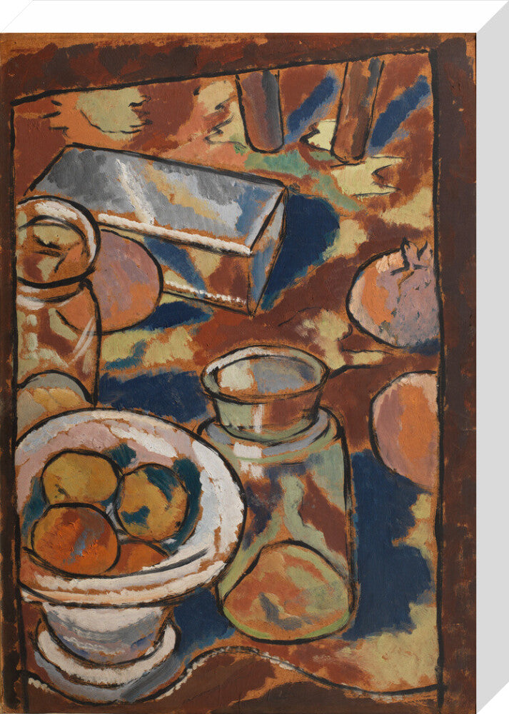 Still Life with Glass Jar and Silver Box (stretched canvas, medium, unframed)