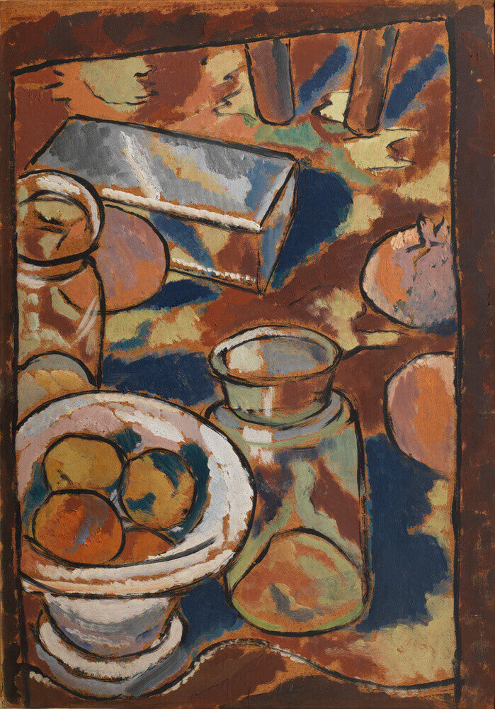 Still Life with Glass Jar and Silver Box