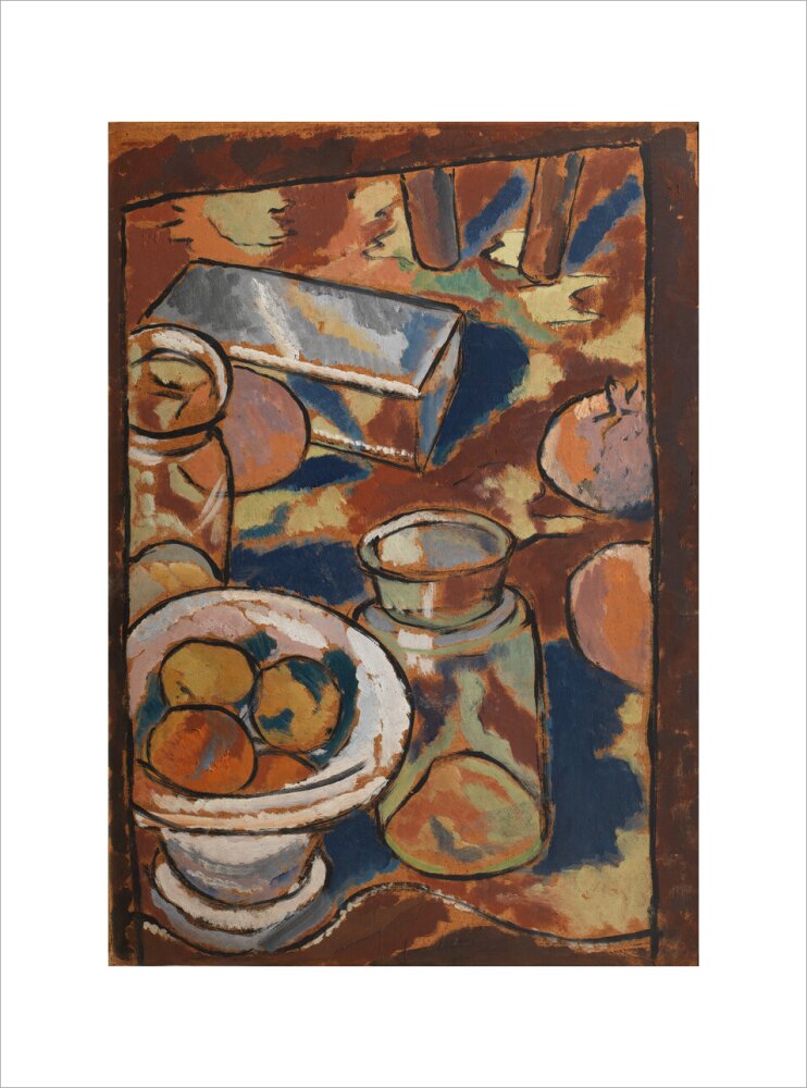 Still Life with Glass Jar and Silver Box (art print, large, unframed)