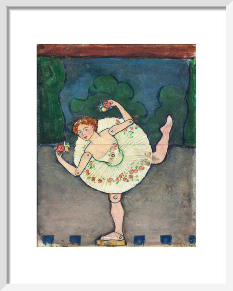 Toy design – Ballerina (art print, small, white)