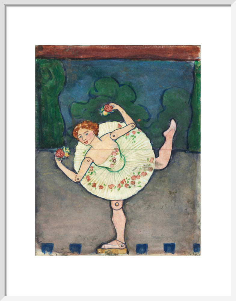 Toy design – Ballerina (art print, medium, white)