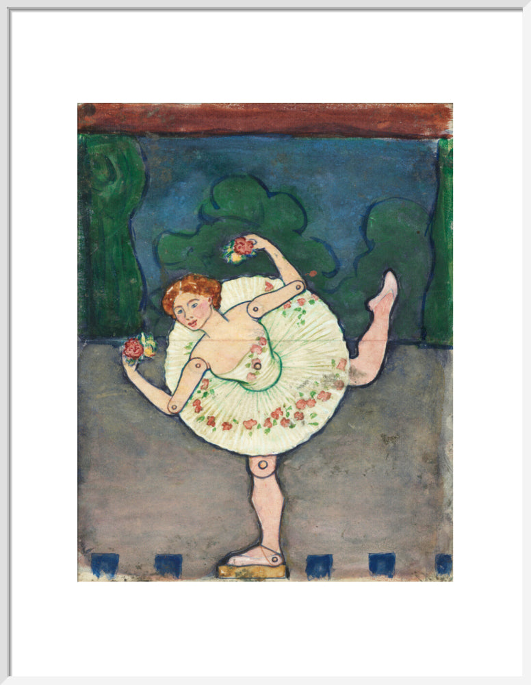 Toy design – Ballerina (art print, large, white)