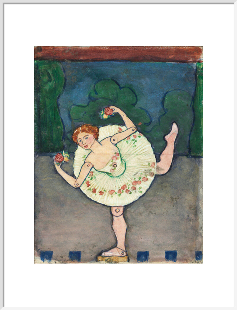Toy design – Ballerina (art print, extra large, white)