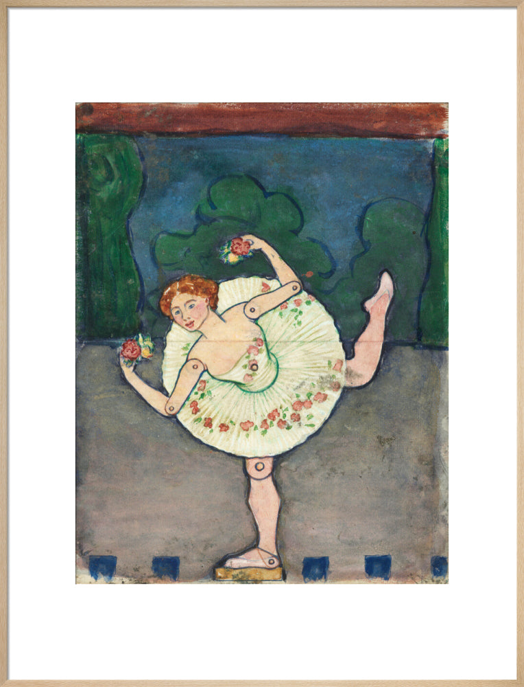 Toy design – Ballerina (art print, extra large, natural)