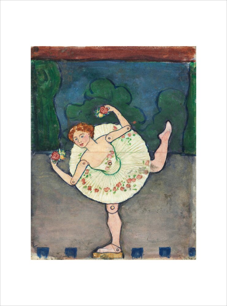Toy design – Ballerina (art print, large, unframed)
