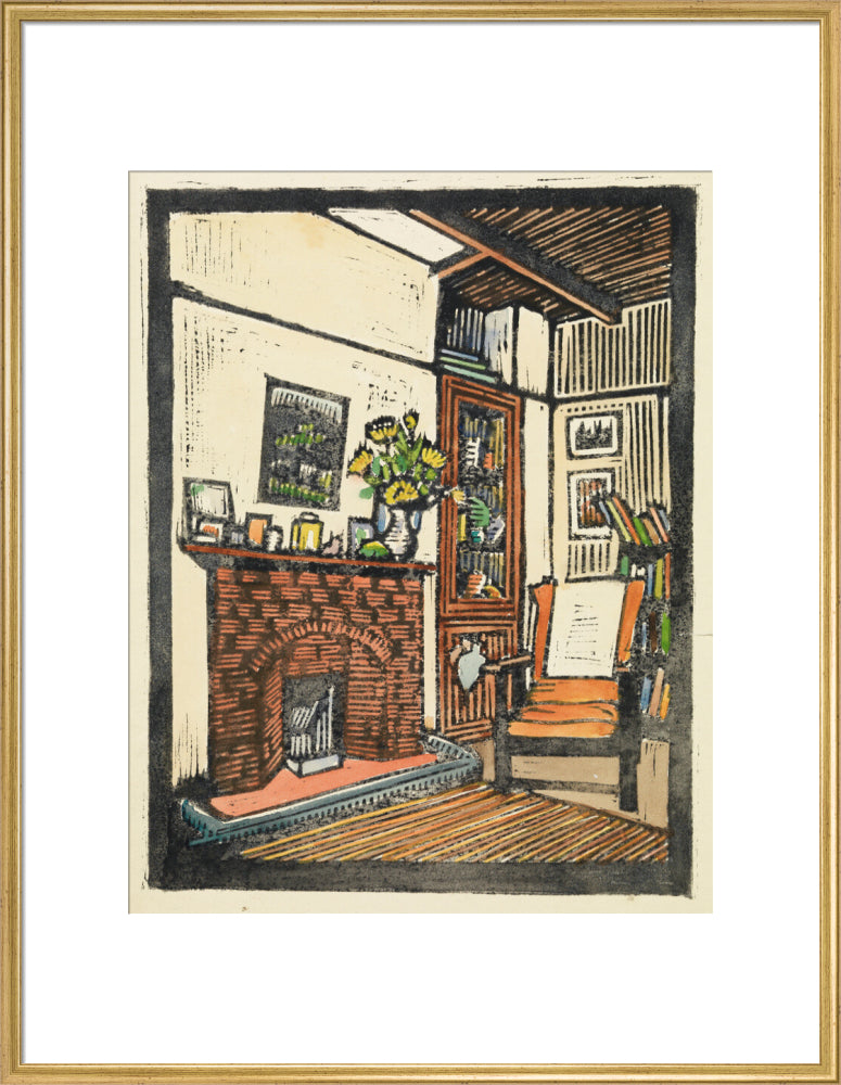 Miss Cashmore''s Office (art print, extra large, gold)