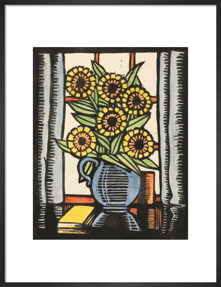 Marigolds (art print, medium, black)