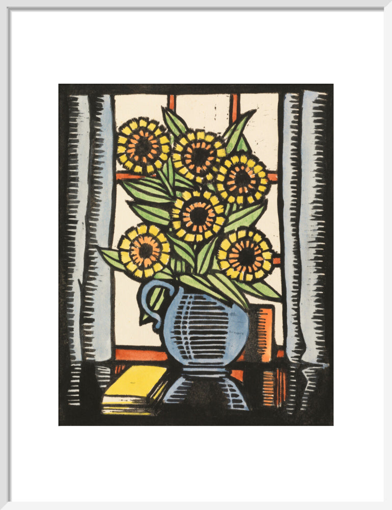 Marigolds (art print, medium, white)