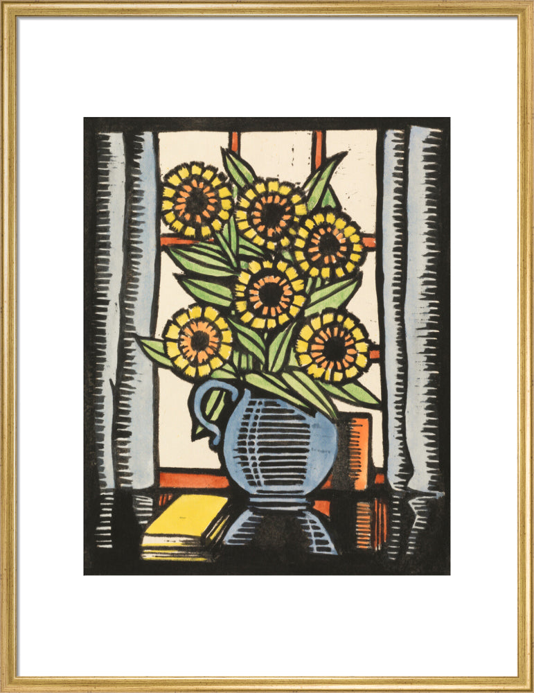 Marigolds (art print, large, gold)