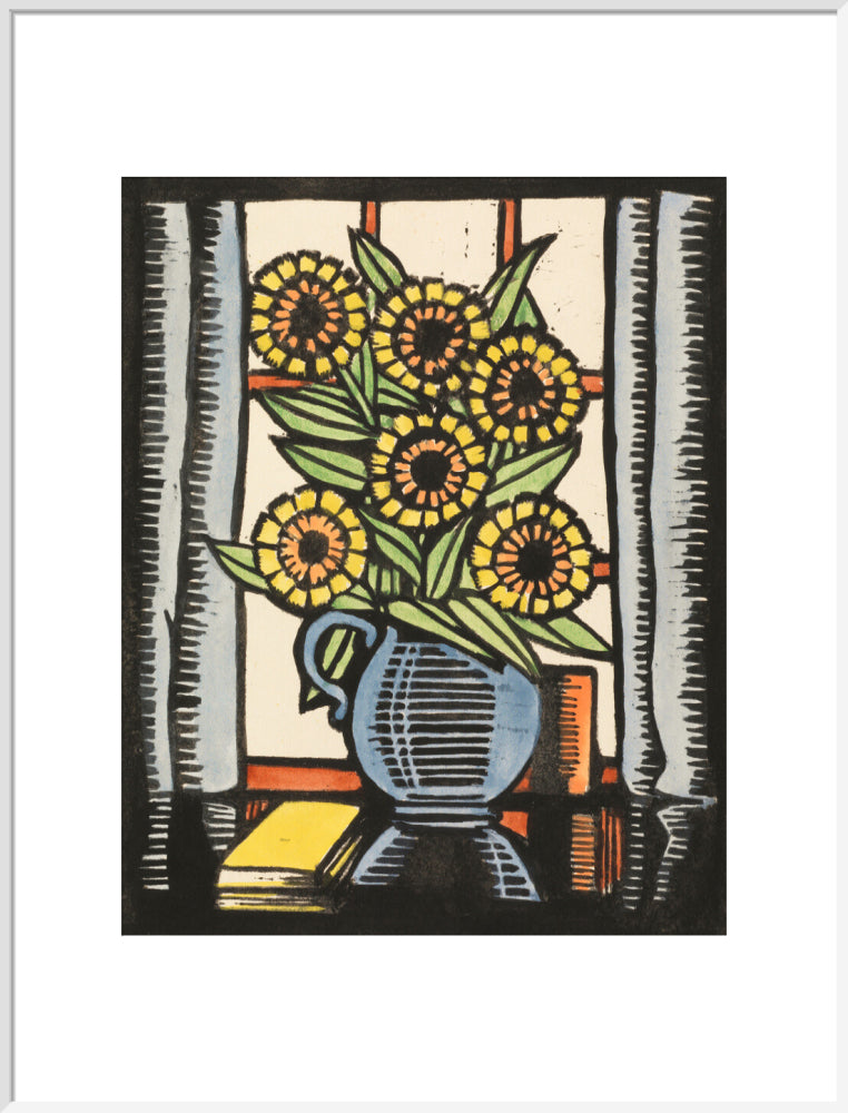 Marigolds (art print, extra large, white)