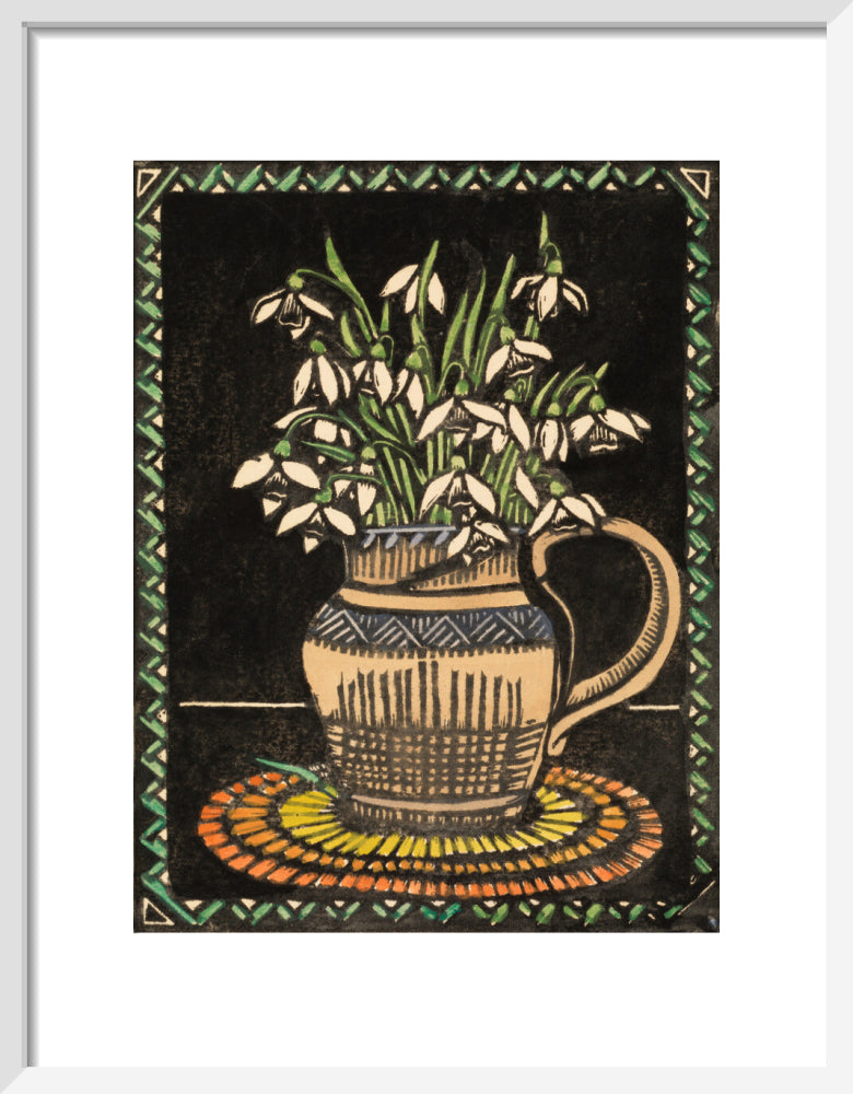 Snowdrops (art print, small, white)