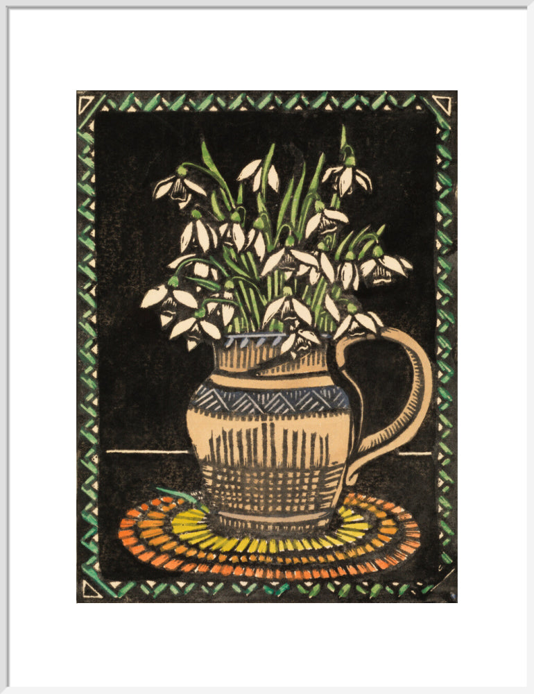 Snowdrops (art print, extra large, white)