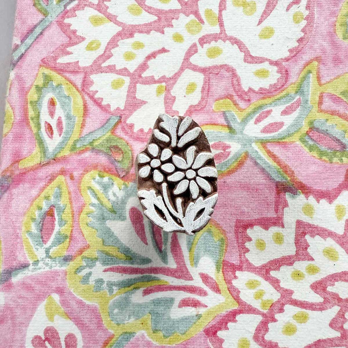 Indian Wood Block Stamp Inaya