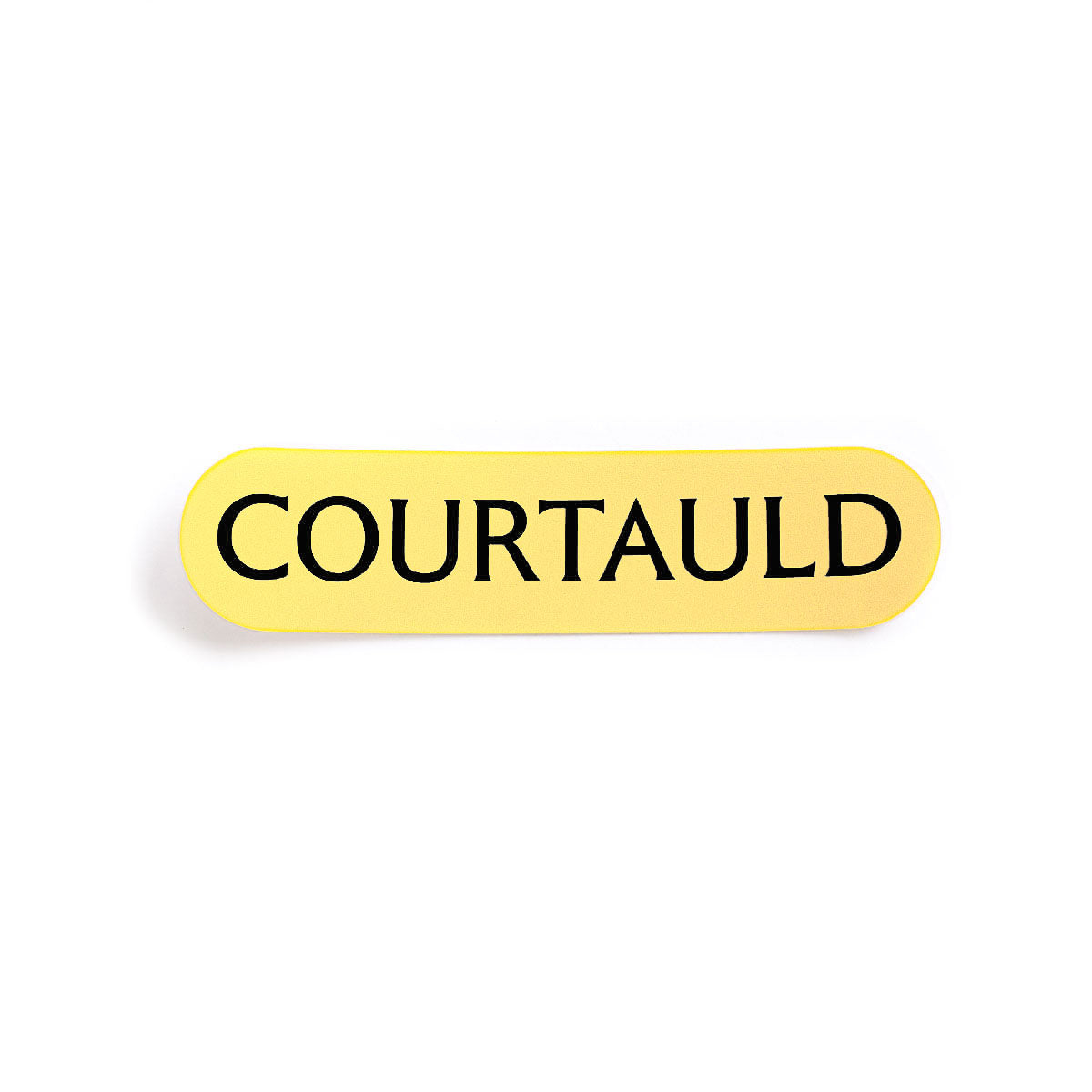Sticker Courtauld Yellow
