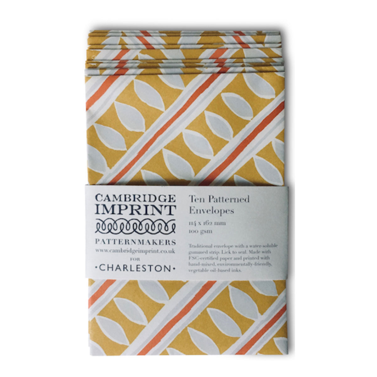 Ten Patterned Envelopes Charleston Stripe