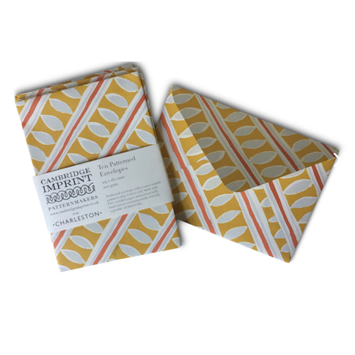 Ten Patterned Envelopes Charleston Stripe