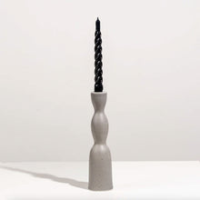 Load image into Gallery viewer, Candleholder Tall Wave Dark Grey
