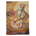 Tea Towel Fry Still Life with Coffee Pot