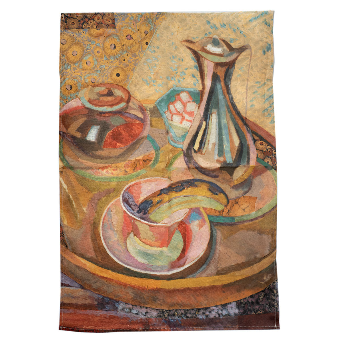 Tea Towel Fry Still Life with Coffee Pot