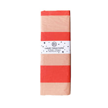 Load image into Gallery viewer, Tissue Paper Pack Orange &amp; Peach Diamond &amp; Stripe
