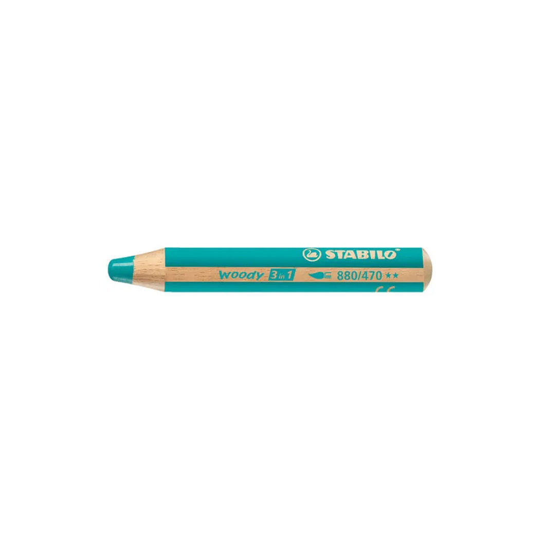 Pencil STABILO Woody 3 in 1 Turquoise