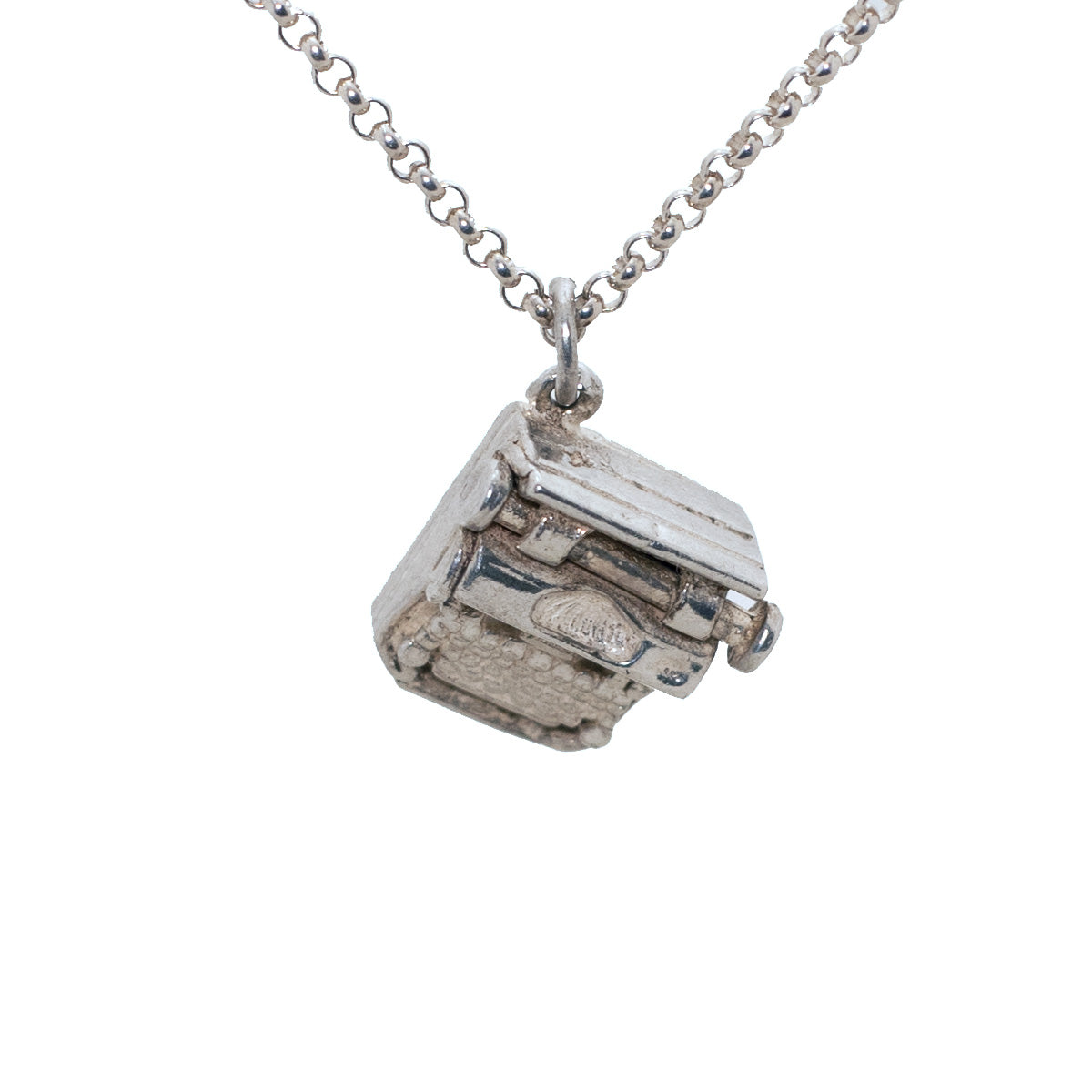 Vintage Silver Typewriter Charm