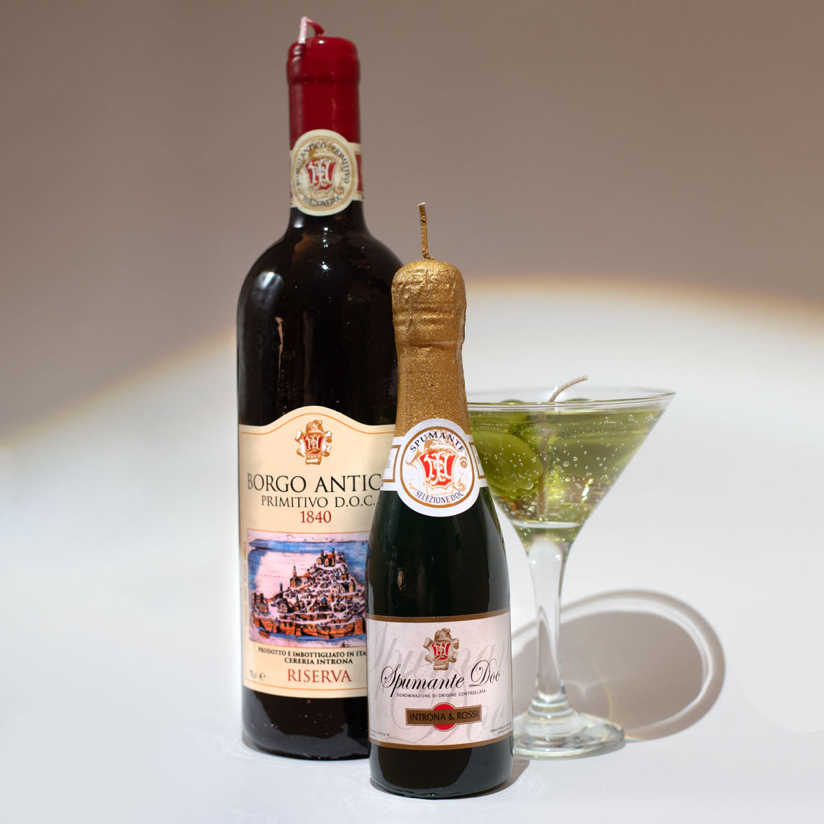 Champagne Bottle Candle