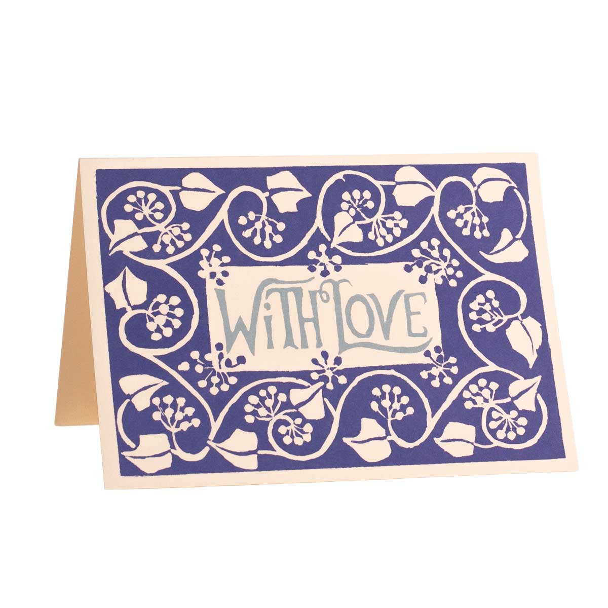 Greetings Card With Love Blue