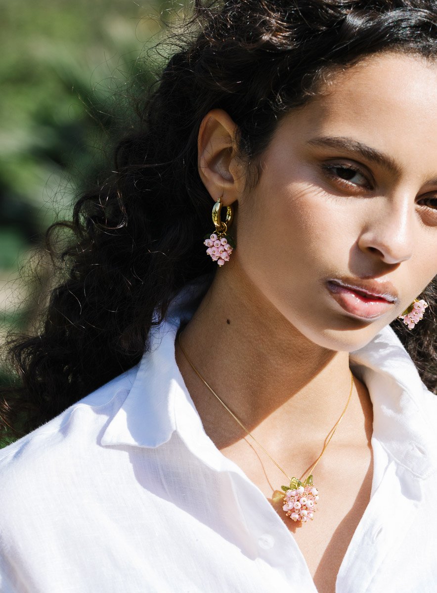 Baby Raspberry Earrings