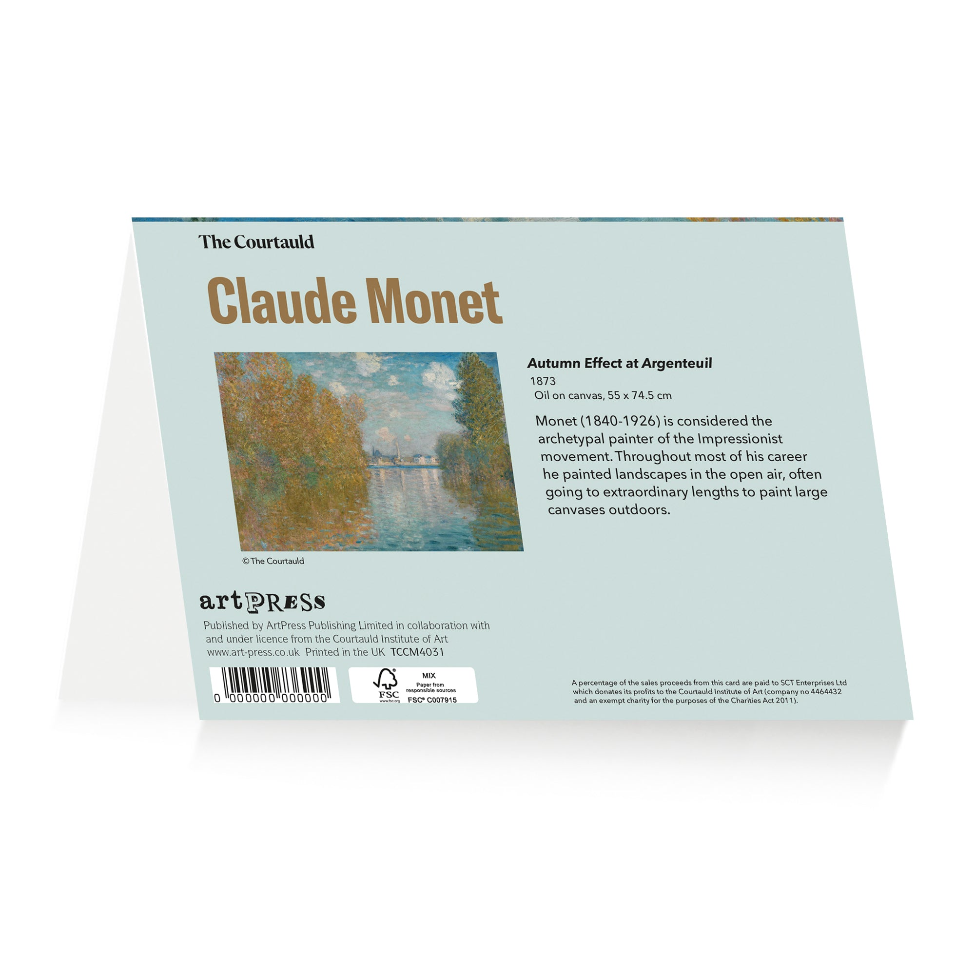 Notecard Wallet Claude Monet Antibes