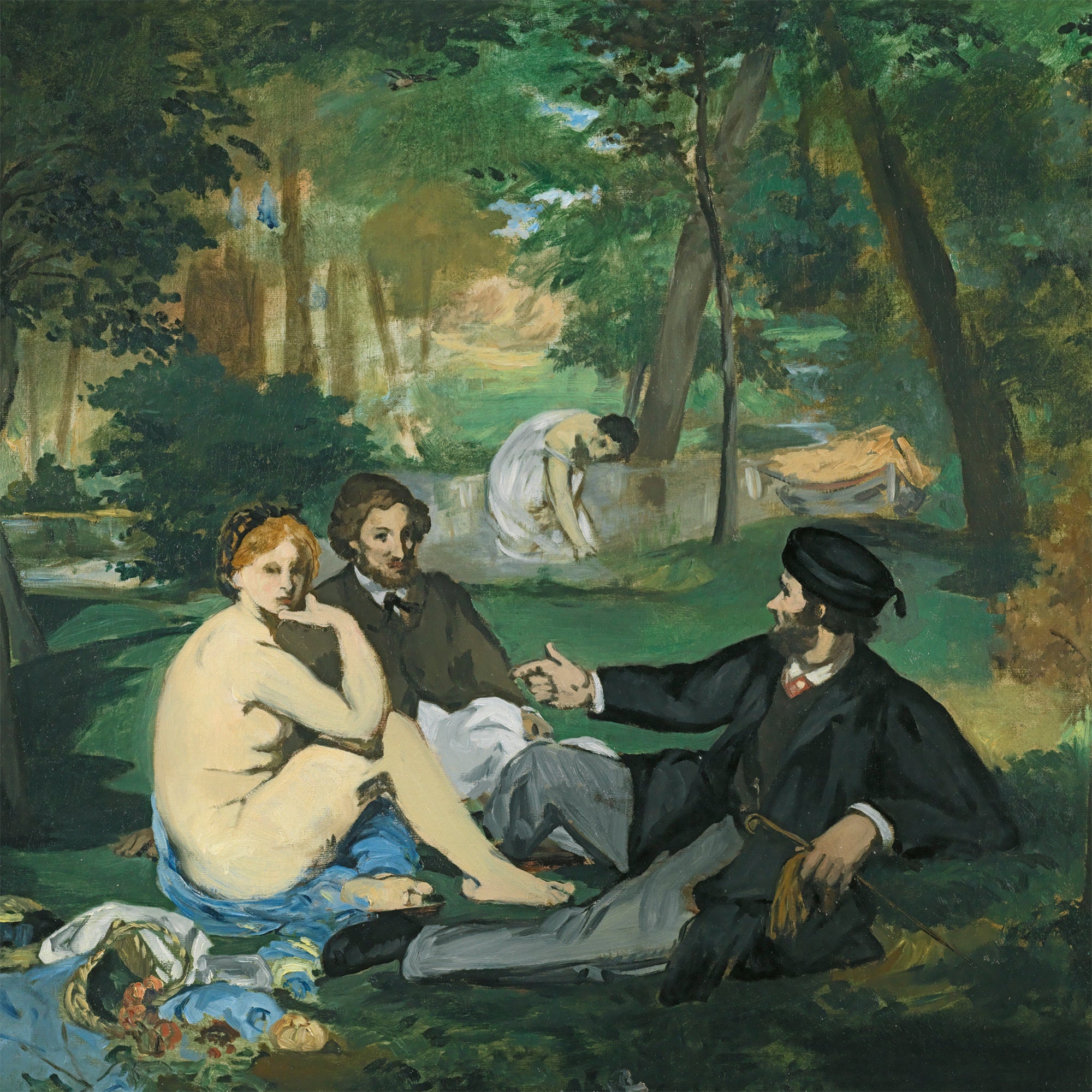 Manet Le Dejeuner Single Greetings Card