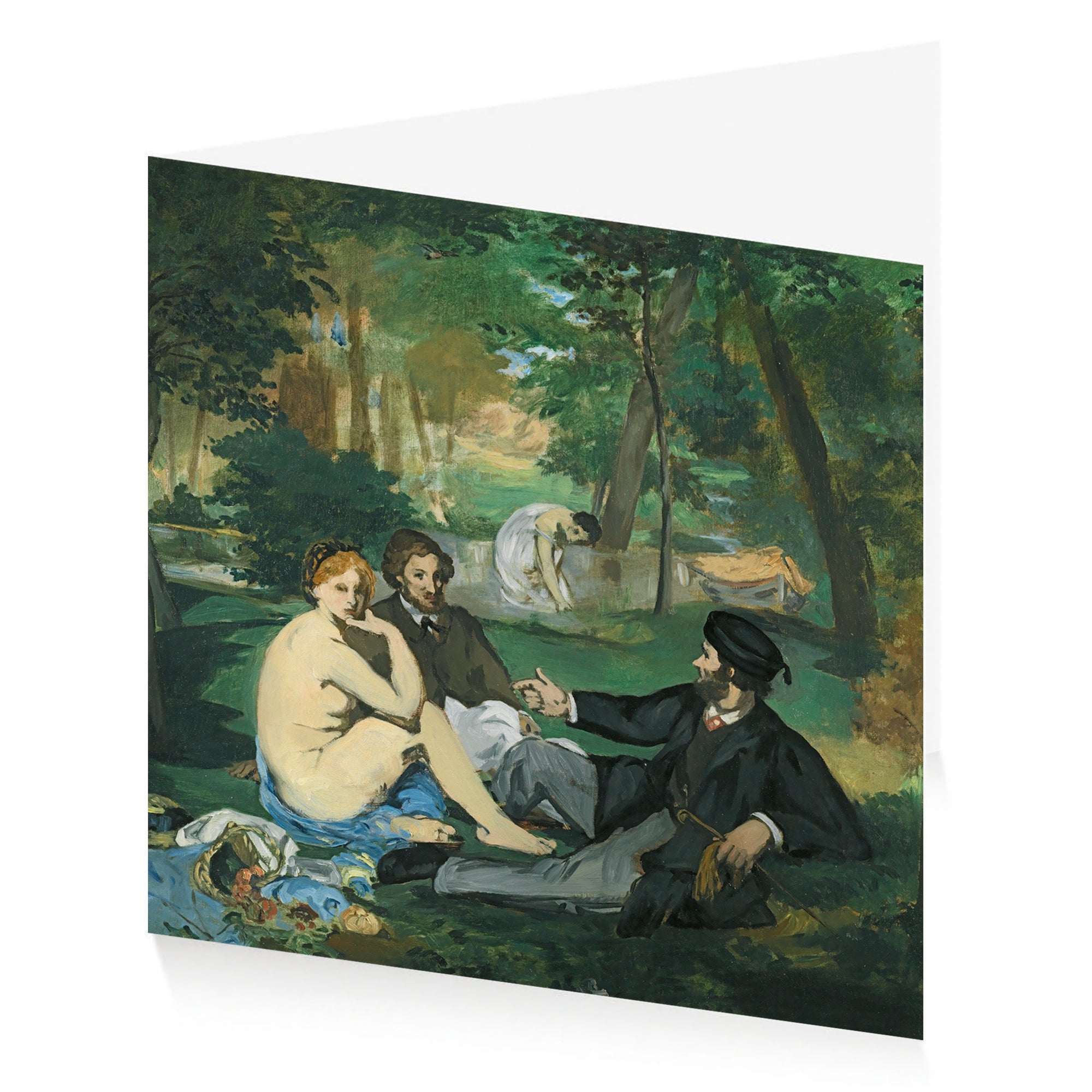 Manet Le Dejeuner Single Greetings Card