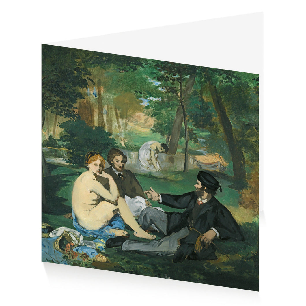 Manet Le Déjeuner Single Greetings Card