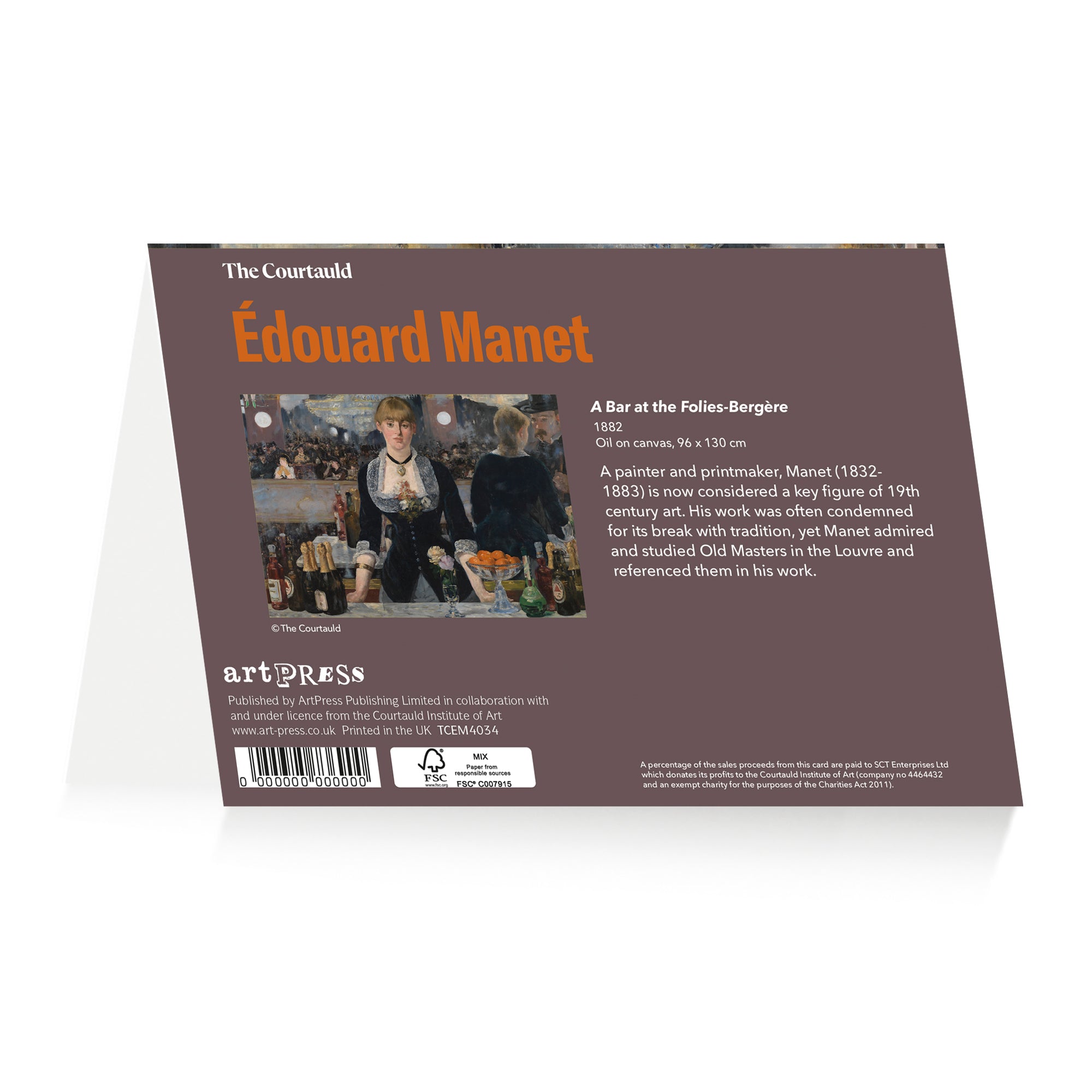 Notecard Wallet Édouard Manet Folies-Bergère