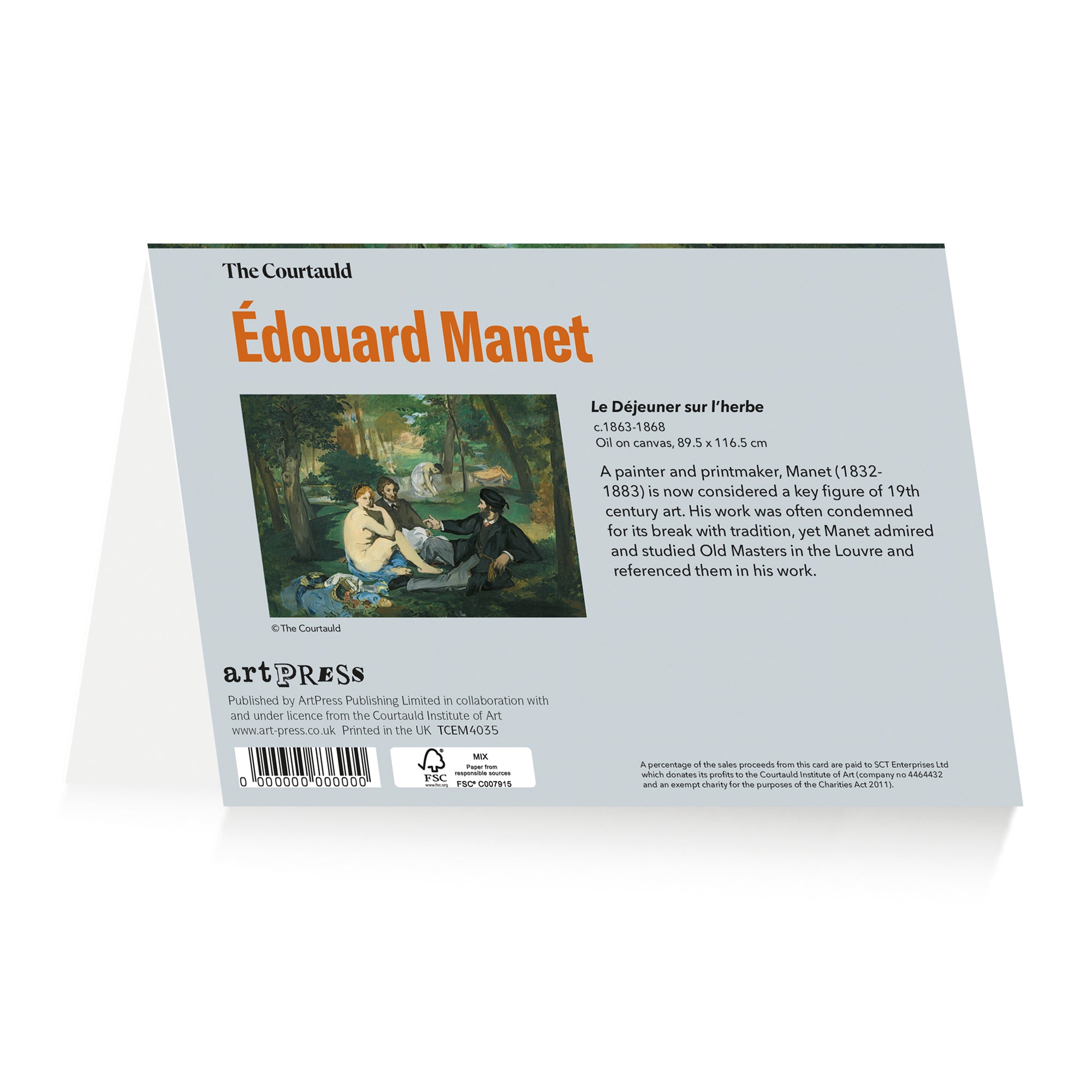 Notecard Wallet Édouard Manet Folies-Bergère