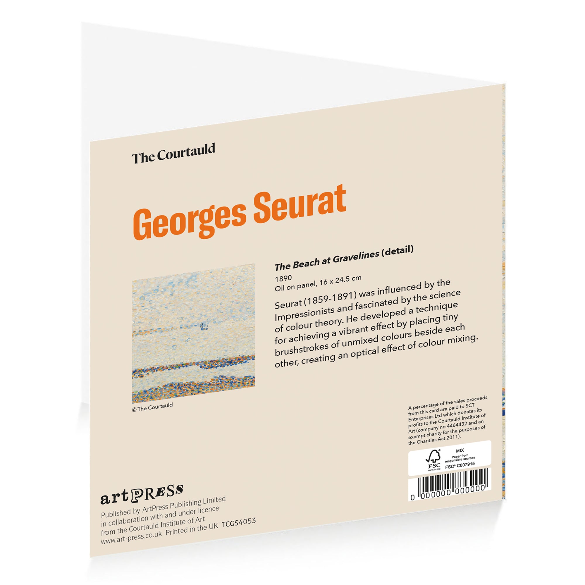 Notecard Wallet Georges Seurat The Bridge