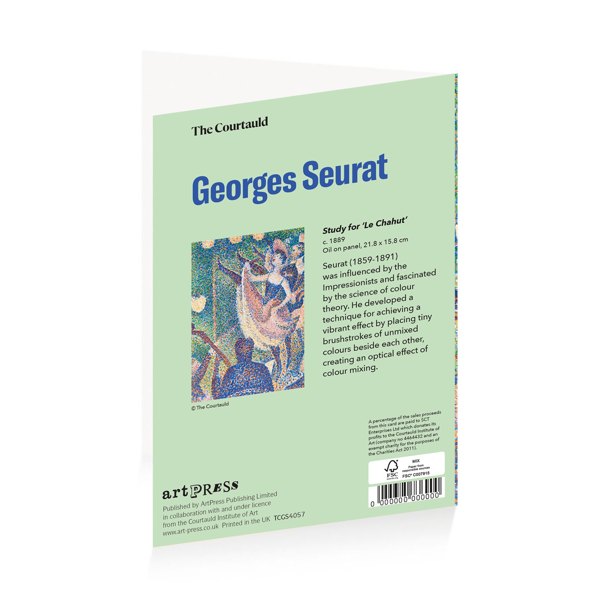 Seurat 'Le Chahut' Greetings Card