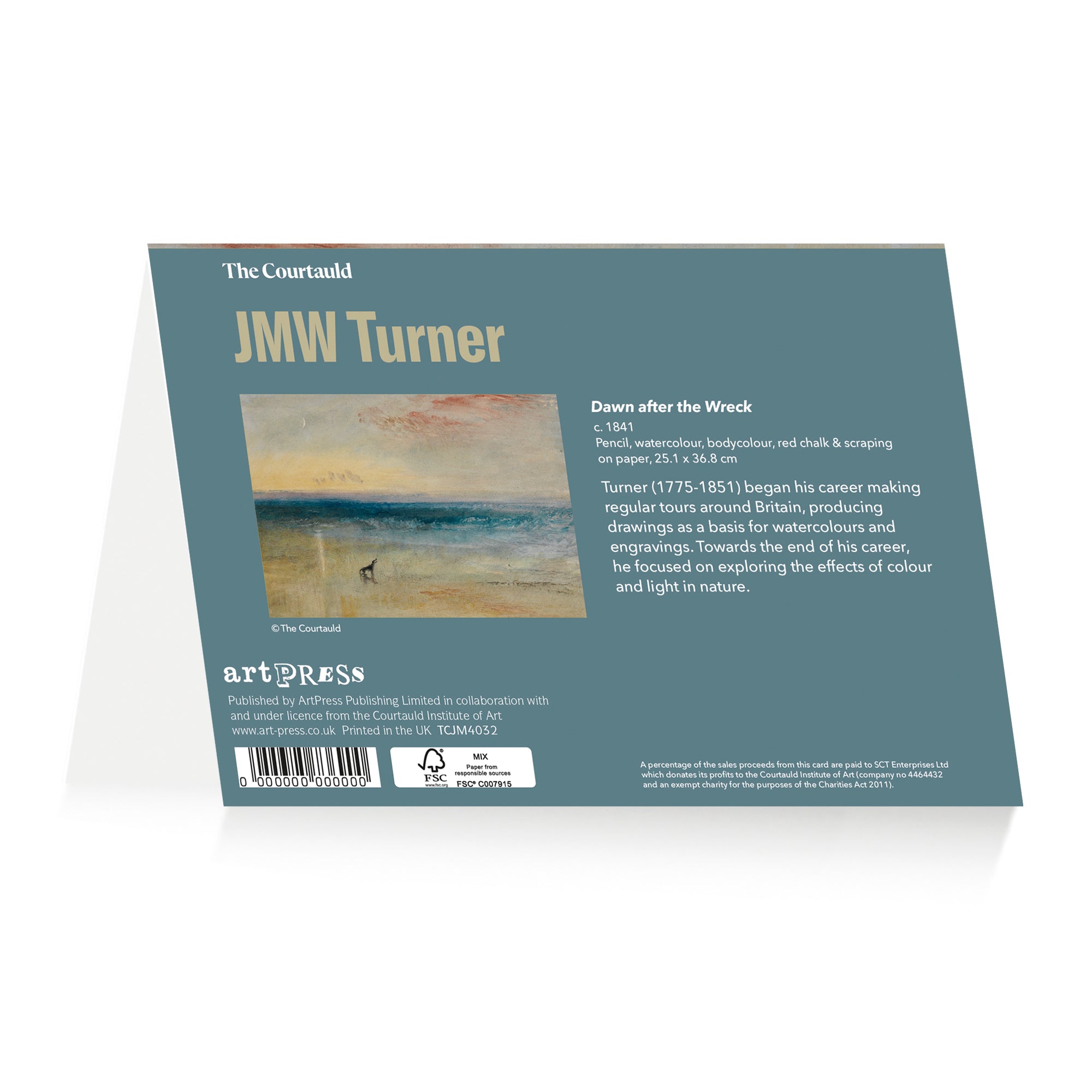 Notecard Wallet JMW Turner Dawn