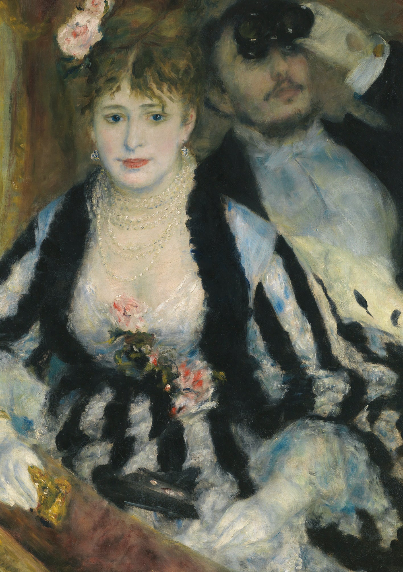 Renoir La Loge Greetings Card