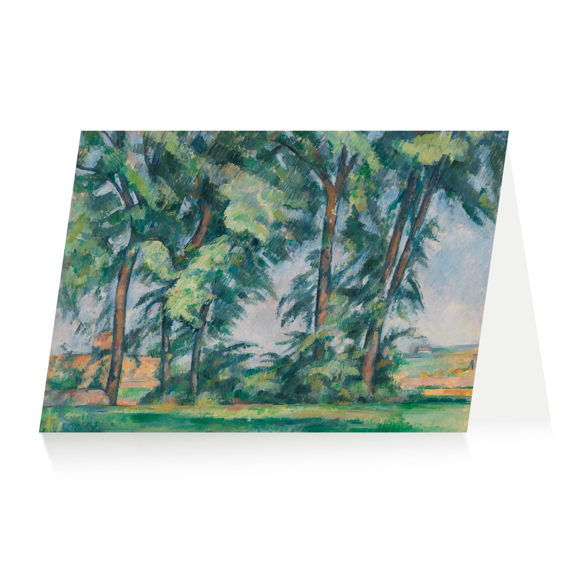 Cezanne Tall Trees Greetings Card