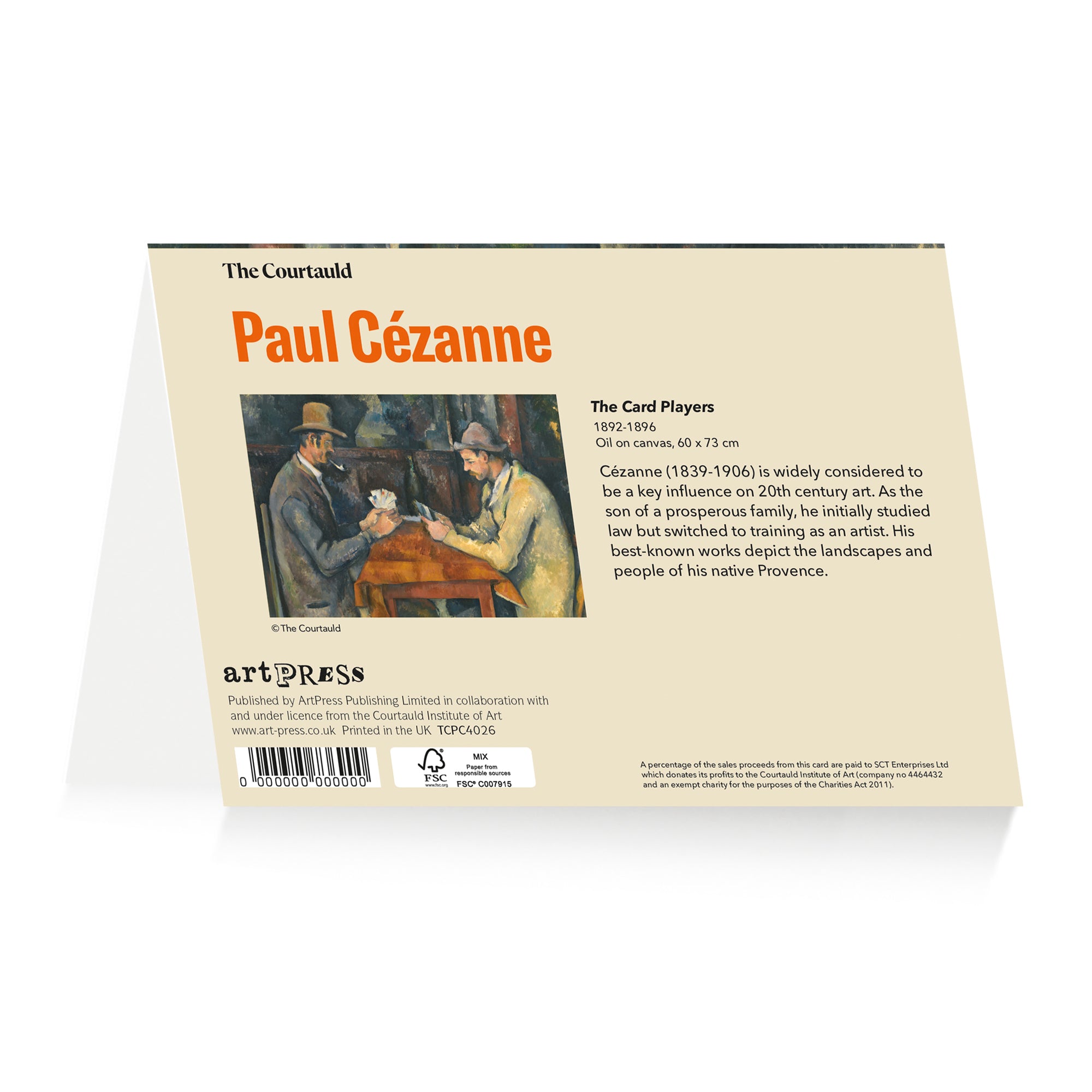 Notecard Wallet Paul Cézanne Card Players
