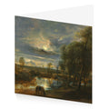 Rubens Moonlight Greetings Card